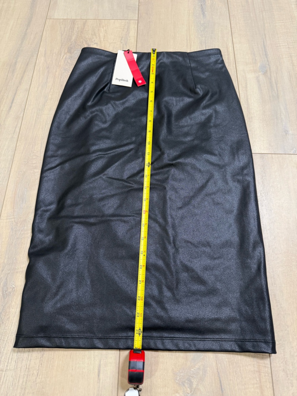 Popilush Shapeware Faux Leather Skirt size small - Picture 5 of 7